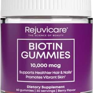 Rejuvicare biotina 10,000 mcg, 60 gomas