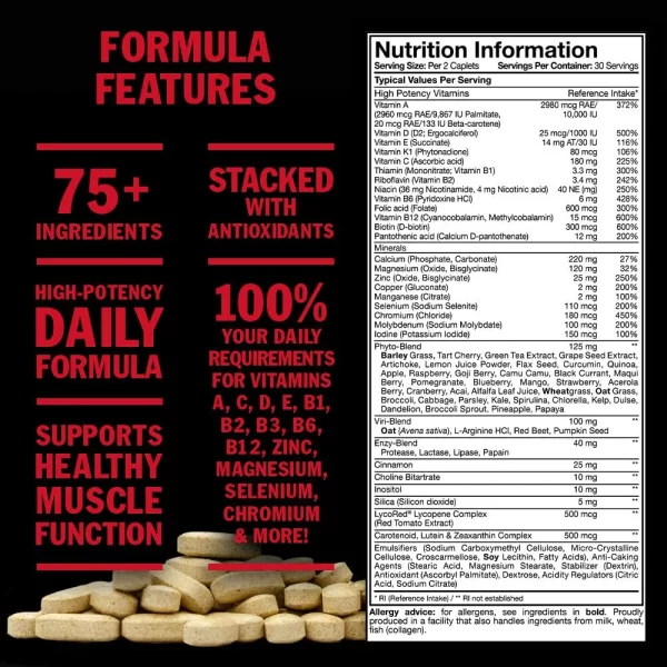 Mutant MultiVitaminico 60 caps - Imagen 2