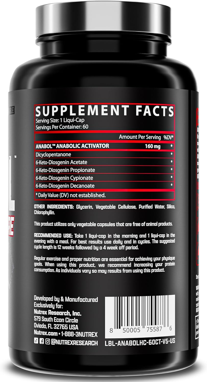NUTREX Anabol Hardcore 60 caps. - Imagen 2