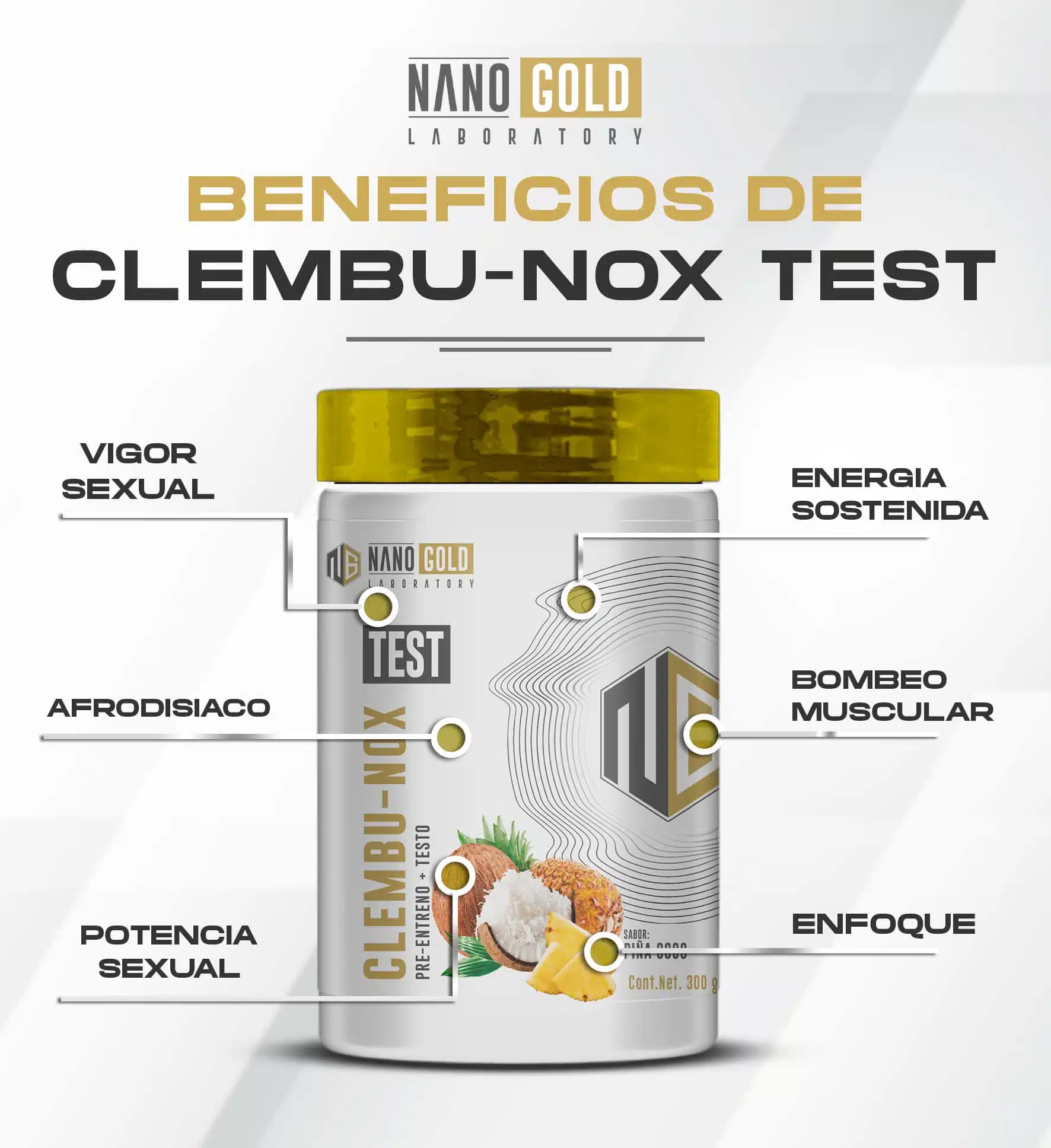 Nano Gold Clembu-Nox Test 30 serv Clembunox