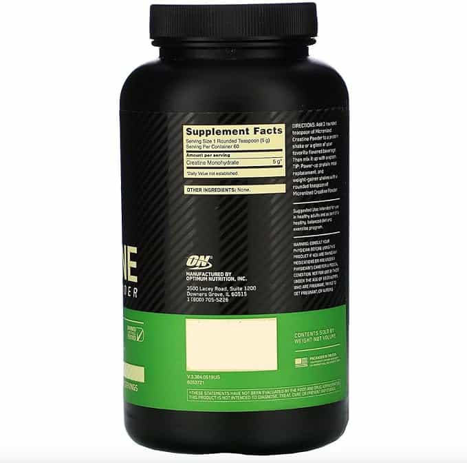 Optimum Creatina Micronizada 300 grs (sin scoop) - Imagen 2