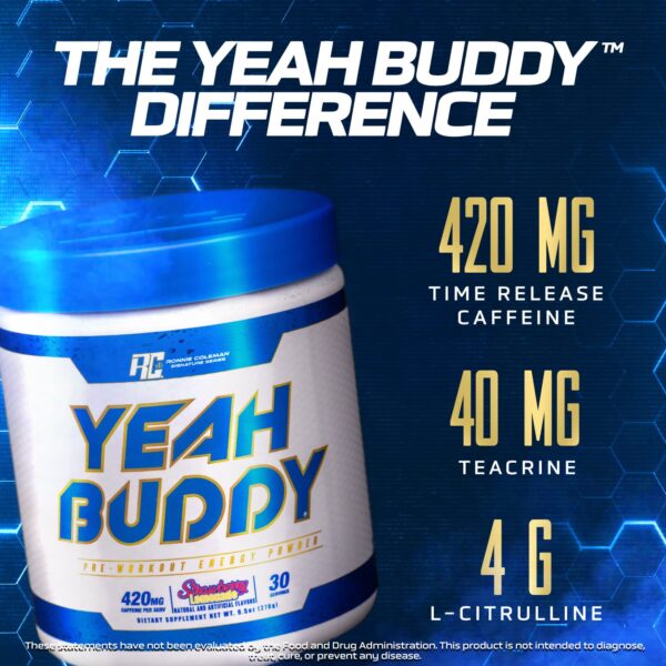 Ronnie Coleman YEAH BUDDY! Pre Workout 30 serv - Imagen 2
