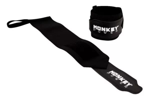 MONKEY POWER Muñequera Pro Negro Ajustable