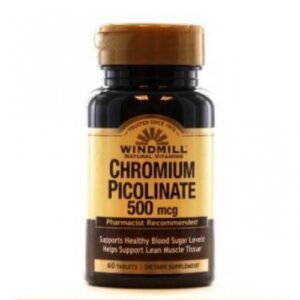 WINDMILL Picolinato de Cromo 500 Mg, 60 Tabs