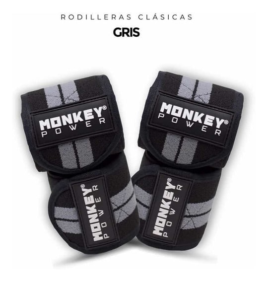 Monkey Power Knee Wraps Vendas Clasicas 1 Par