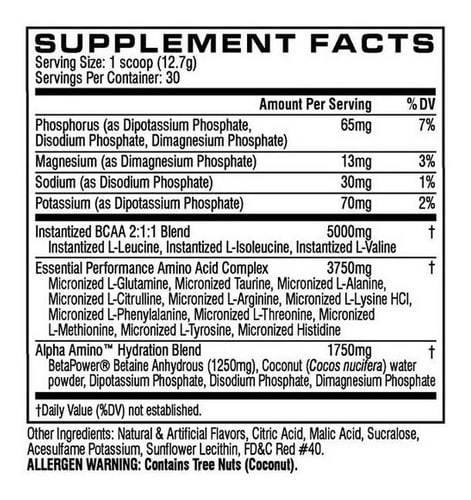 Cellucor Alpha Amino 30 serv - Imagen 2