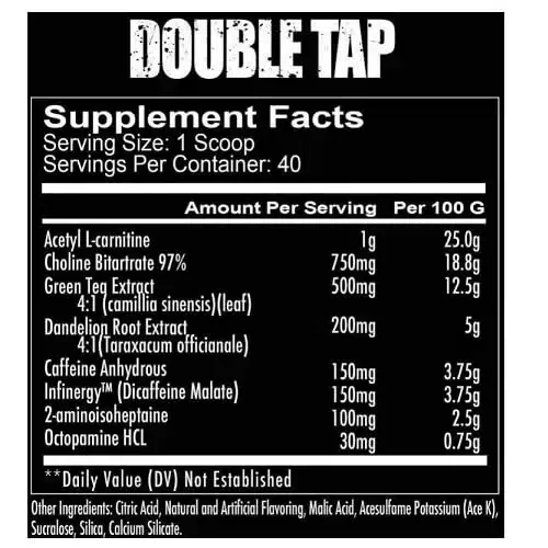 Redcon1 Double Tap 40 serv - Imagen 2