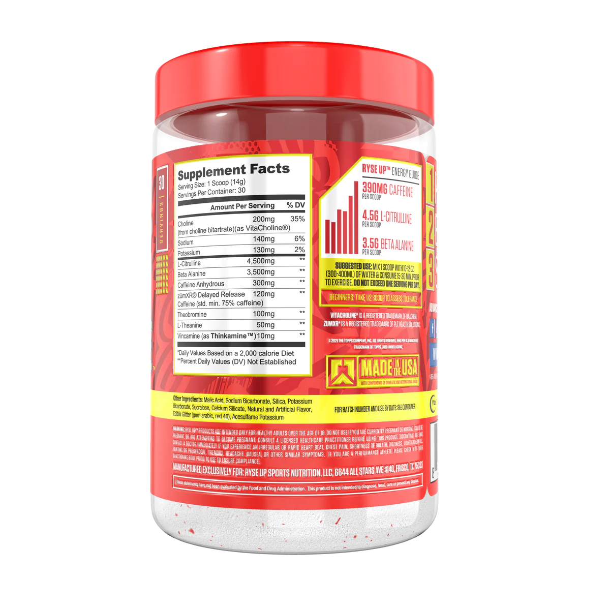 RYSE Pre Workout Loaded 30 serv - Imagen 3