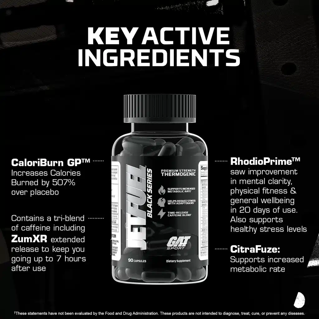 Gat Jet Fuel Black 90 caps - Imagen 3