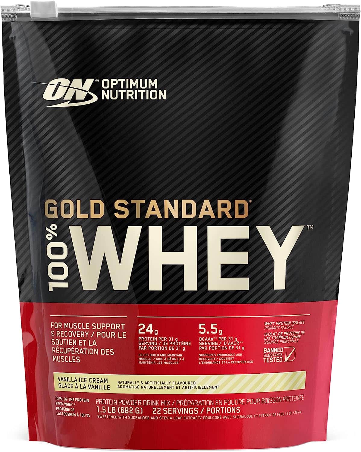 Optimum Nutrition On 100% Whey Gold Standard 1.5 lbs