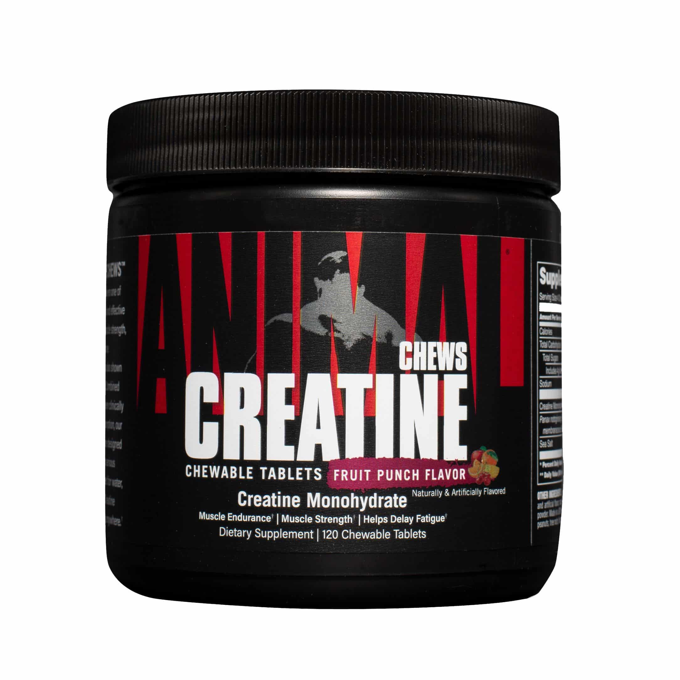 Universal Creatina Masticable ANIMAL Creatine Chews 120 tabletas