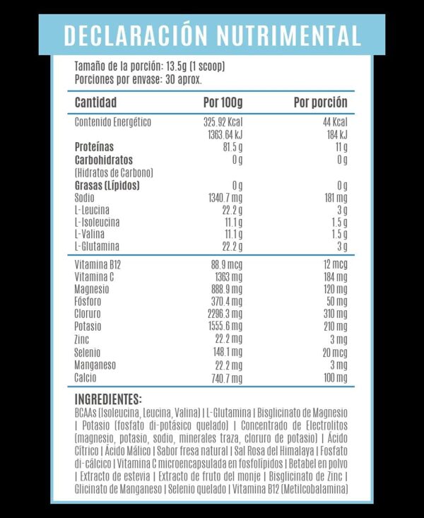 Birdman Bcaa + Glutamina Perfomance 30 serv Falcon - Imagen 3