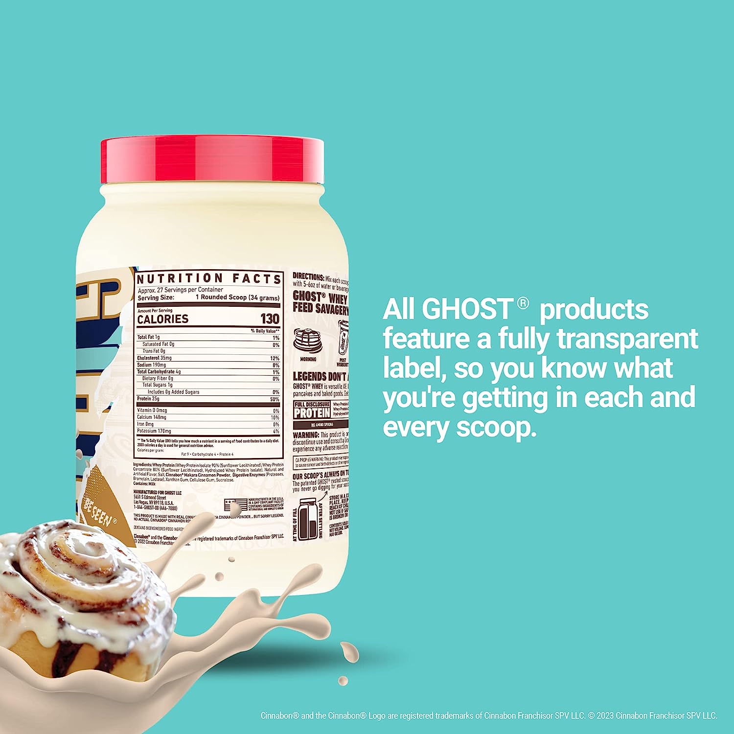 Ghost Whey Protein 2 lbs Sabores Premium - Imagen 2