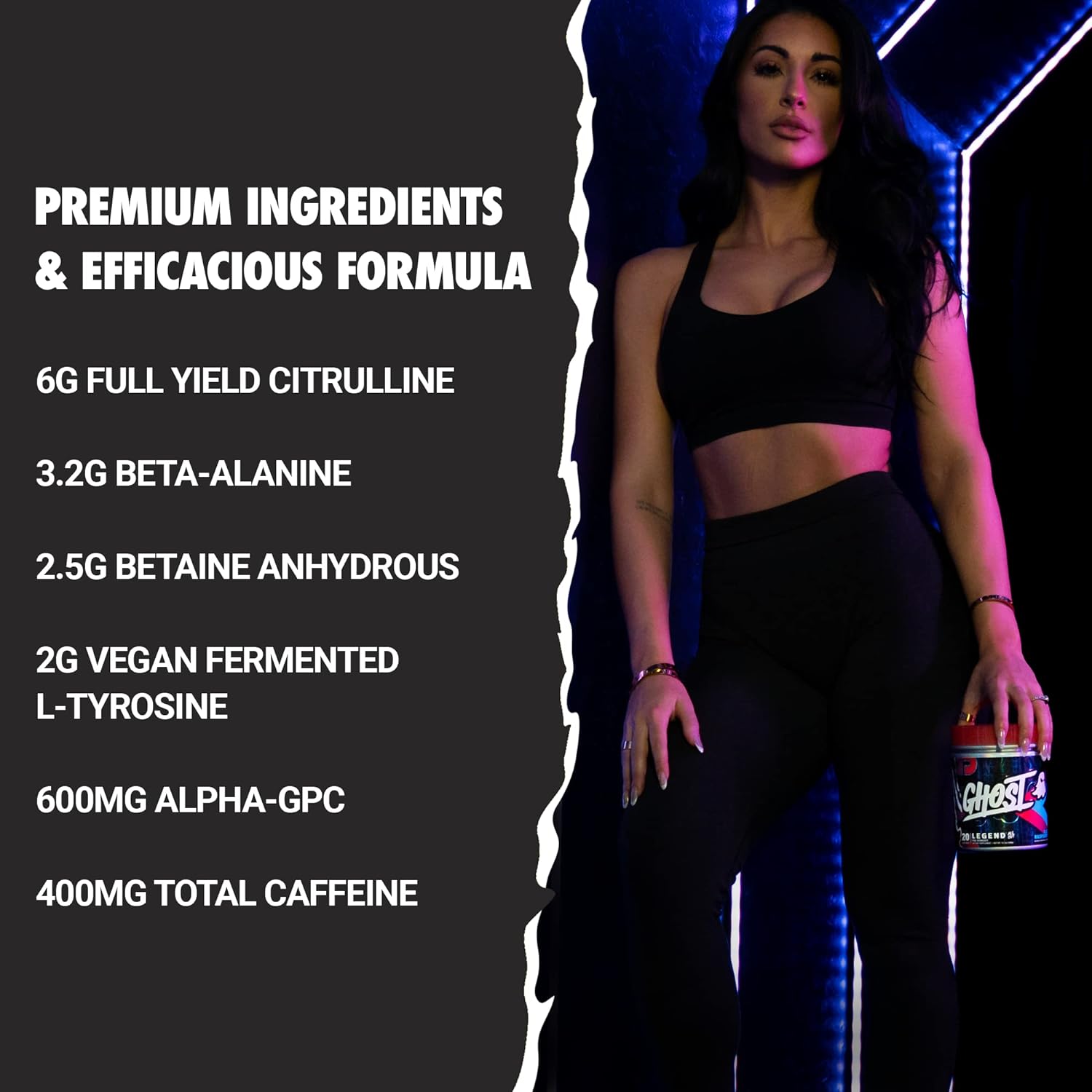 GHOST Legend ALL OUT 20 serv Pre Workout - Imagen 4