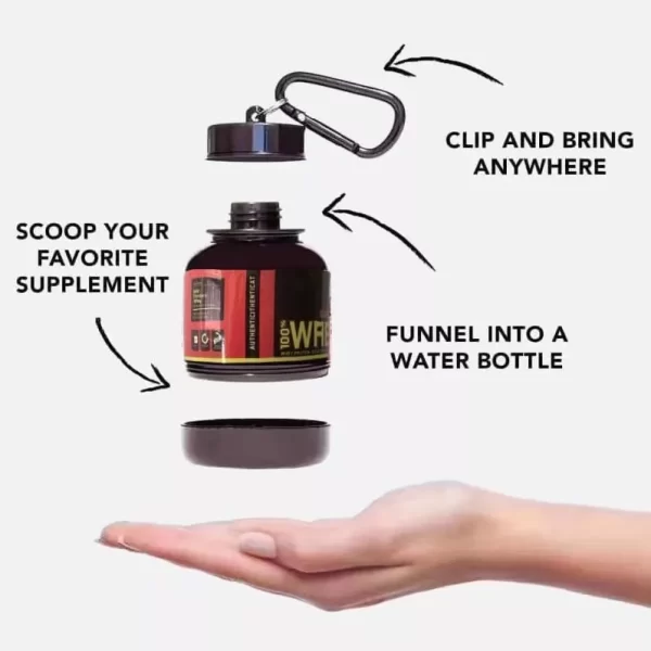 Llavero Scoop De Proteína Para Llevar Vasos Portátil, 2pzs - Imagen 2