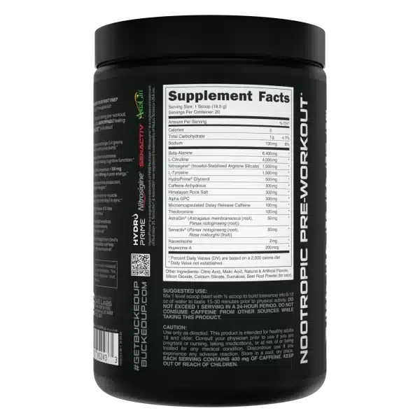 Bucked Up Mother Bucker Pre Workout 20 serv - Imagen 2