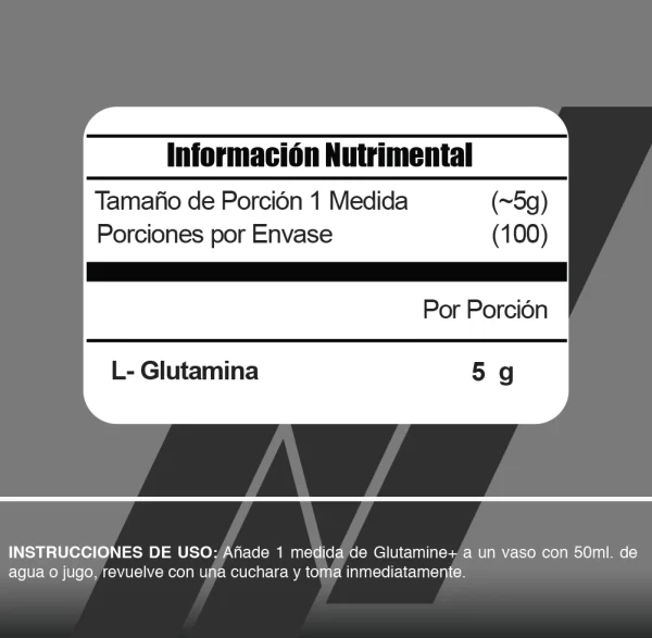 Meta Nutrition Glutamina 500 grs - Imagen 2