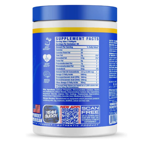 Ronnie Coleman Omega 3 xs 120 caps - Imagen 2