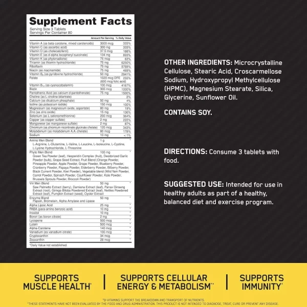 Optimum Nutrition Opti Men 240 Caps - Imagen 2