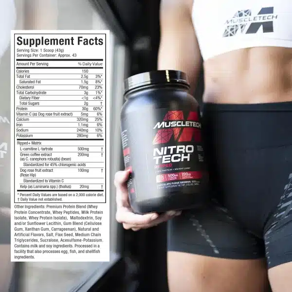 MUSCLETECH Nitrotech Ripped 4 lbs - Imagen 3