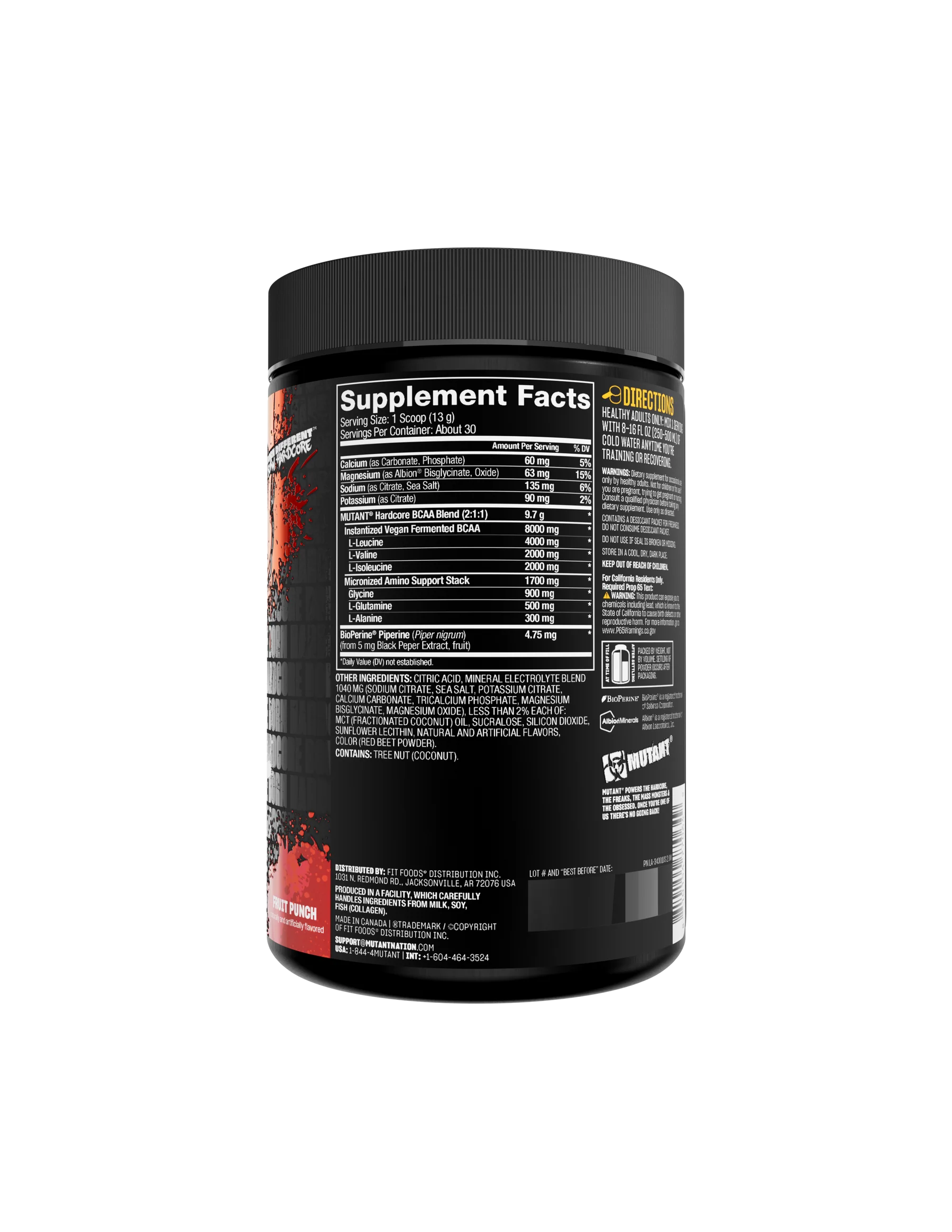 Mutant Hardcore Bcaa 30 serv - Imagen 2
