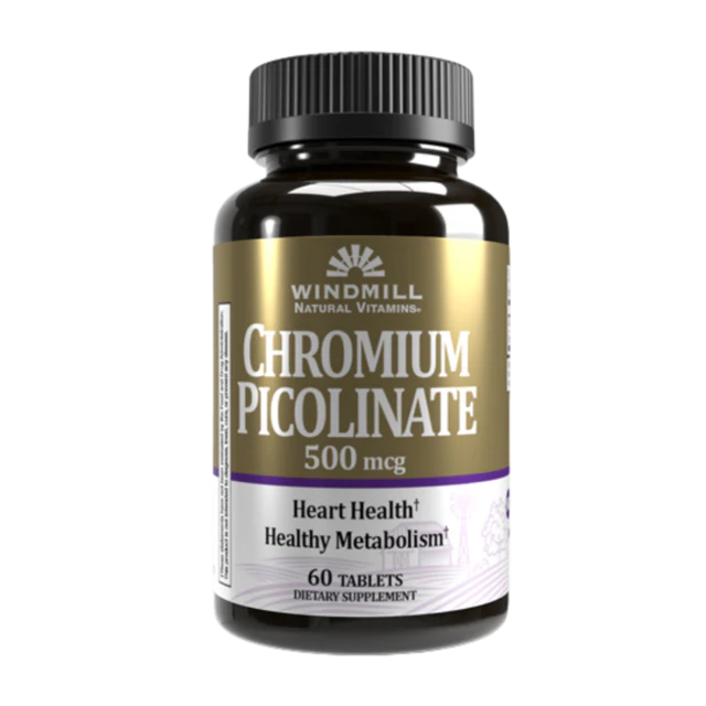 WINDMILL Picolinato de Cromo 500 Mg, 60 Tabs