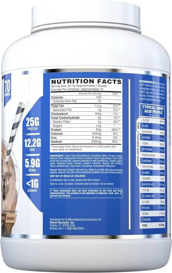 Nutrex ISOFIT 5 Lbs - Imagen 2