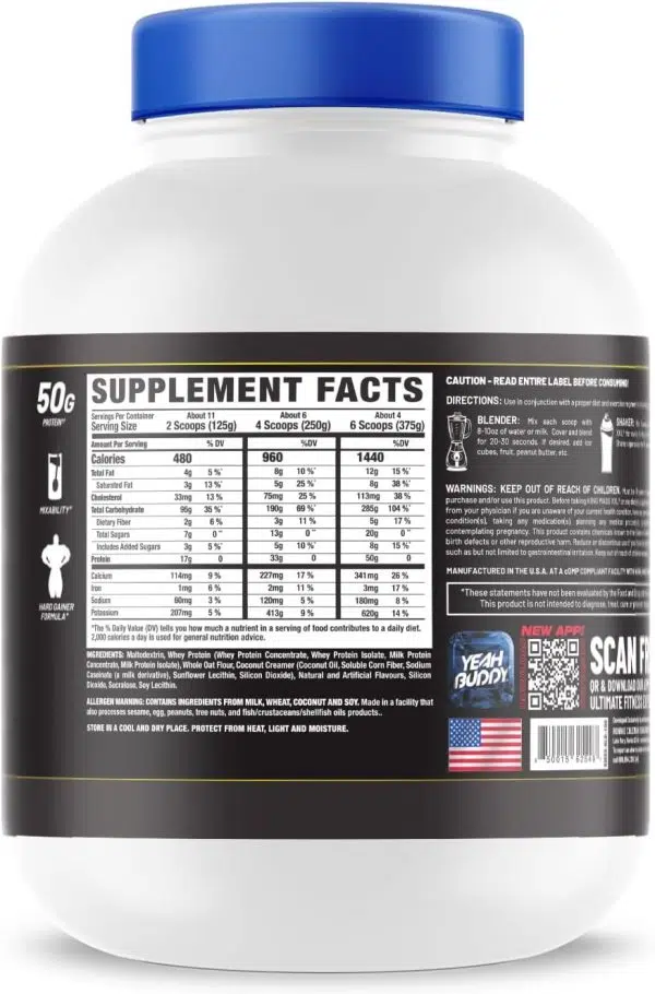 Ronnie Coleman King Mass XXL 6 Lbs - Imagen 2