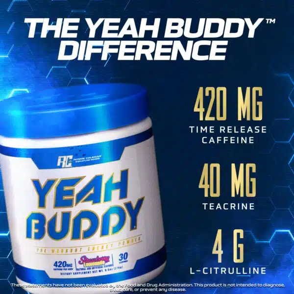 Ronnie Coleman YEAH BUDDY! Pre Workout 30 serv - Imagen 2