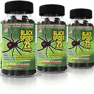 cloma pharma black spider 25, 100 caps