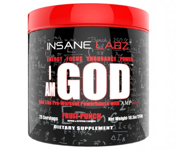 Insane Labz "I AM GOD" Pre entreno 25 serv Fruit Punch