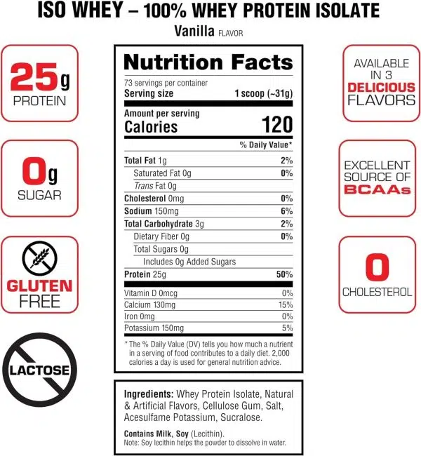 Labrada 100% ISO Whey 5 lbs - Imagen 2