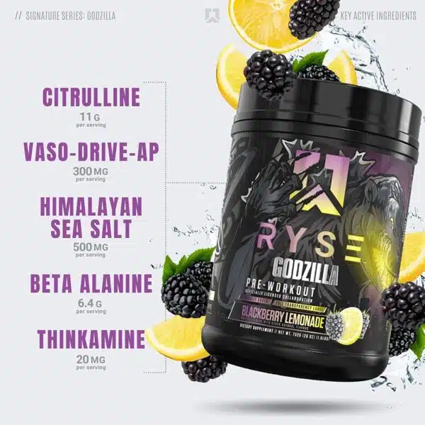 RYSE Godzilla Pre Workout 20/40 serv - Imagen 3