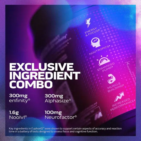 Muscletech EuphoriQ 20 serv Pre Workout - Imagen 4