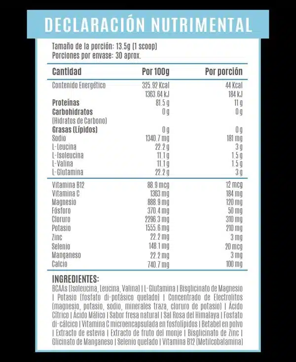 Birdman Bcaa + Glutamina Perfomance 30 serv Falcon - Imagen 3