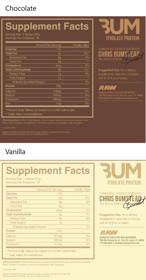 RAW Cbum ISO Protein Itholate 5 LBS - Imagen 2