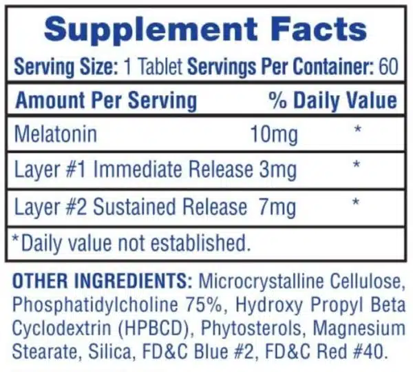 Hi-Tech Melatonin 60 tabs (Melatonina) - Imagen 2