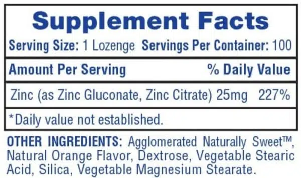 Hi-Tech Zinc 100 tabs - Imagen 2