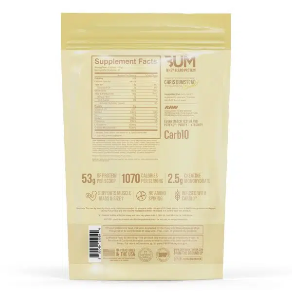 RAW Cbum Mass Gainer 12lbs - Imagen 2