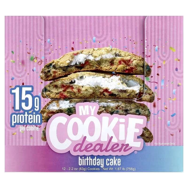 Raw My Cookie Dealer Galleta Vegana 12 pack by Cbum (Version 63 grs Pequeña)