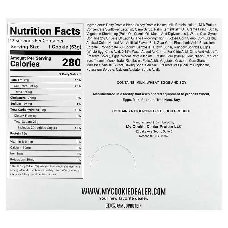 Raw My Cookie Dealer Galleta Vegana 12 pack by Cbum (Version 63 grs Pequeña) - Imagen 2