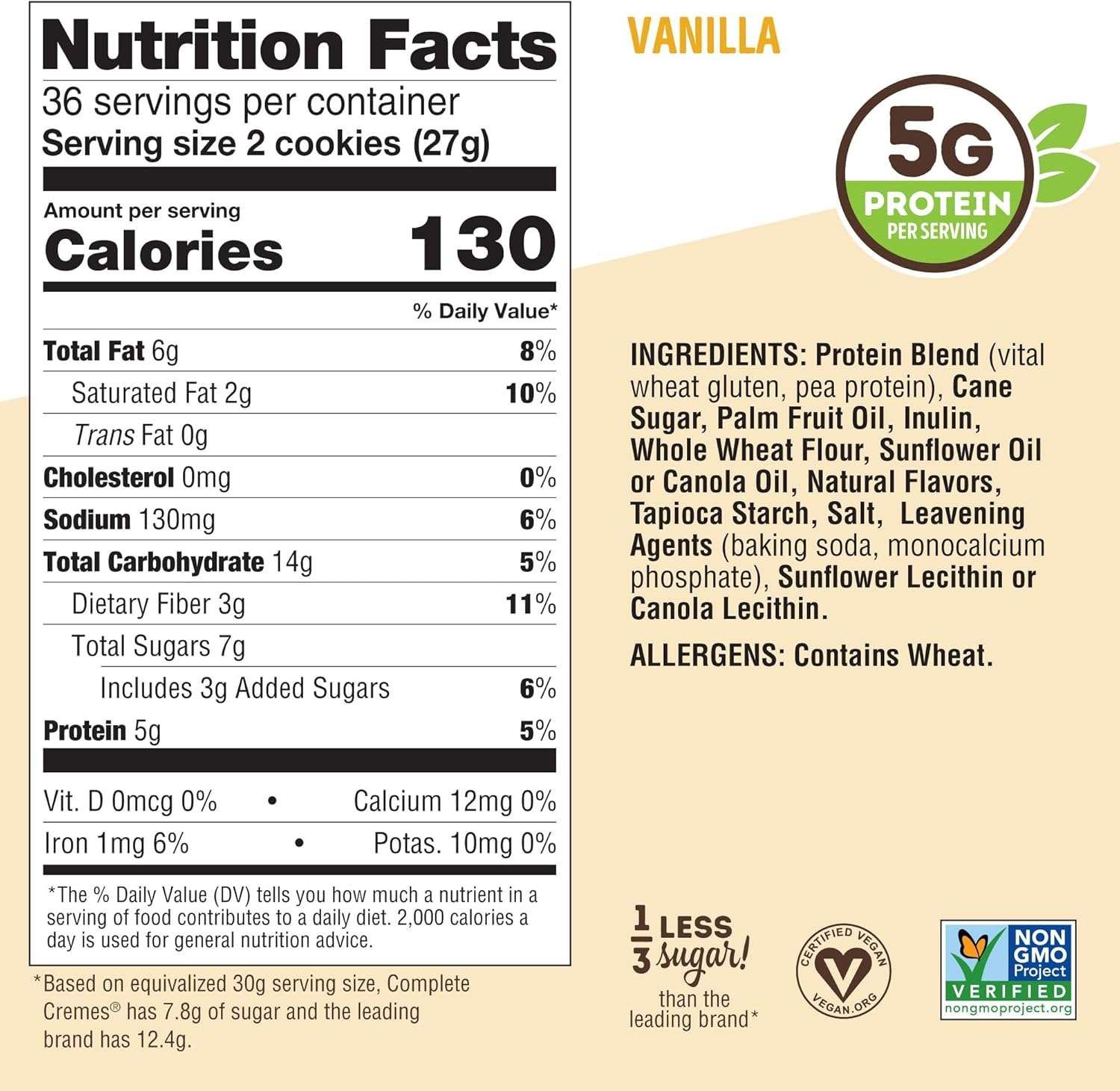 Lenny & Larry Complete Creme Cookie 12 pack ( 6 galletas cada uno) - Imagen 2