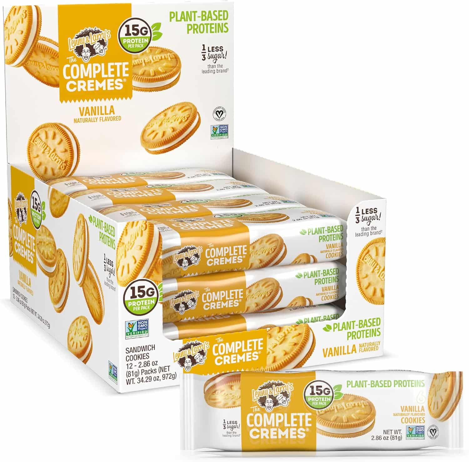 Lenny & Larry Complete Creme Cookie 12 pack ( 6 galletas cada uno)