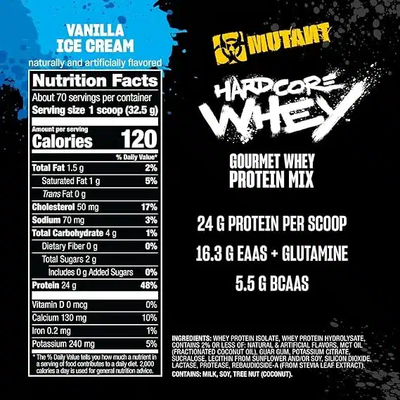 Mutant Hardcore Whey 5 Lbs - Imagen 2