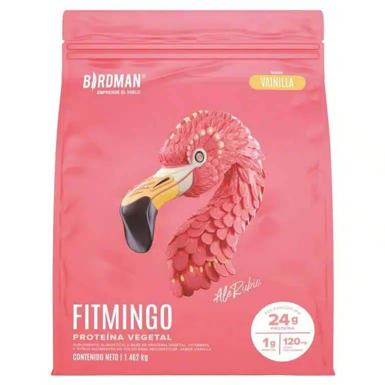 Proteína Vegetal en Polvo Birdman Fitmingo Sabor Vainilla 1.462 kg